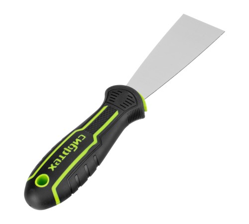 Шпательная лопатка из нержавеющей стали, 40 мм, 2-компонентная рукоятка Сибртех