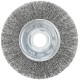 Корщетка-колесо, посадочный диаметр 22,2 мм, волнистая проволока, нержавеющая сталь, Профи 125 мм FIT IT