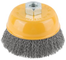 Корщетка-чашка, гайка М14, волнистая проволока, нержавеющая сталь 100 мм FIT IT