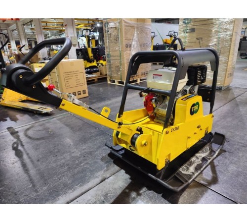 Виброплита реверсивная гидравлическая 
TOR CY-350 (Honda)