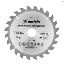 Пильный диск по дереву, 190 х 30 мм, 24 зуба Matrix Professional Пильный диск по дереву, 190 х 30 мм, 24 зуба Matrix Professional