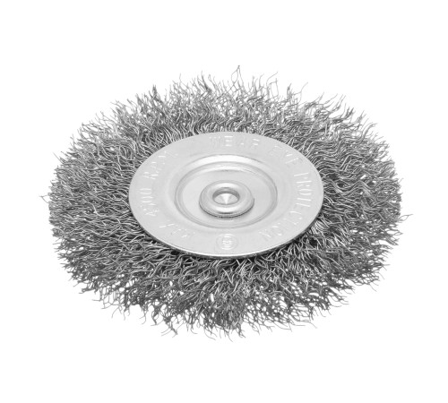 Щетка для дрели, 75 мм, плоская со шпилькой, витая проволока Сибртех
