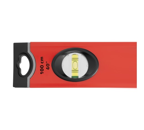 Уровень алюминиевый, 1000 мм, 3 глазка, ударопрочные заглушки, двухкомпонентные ручки Matrix ProFI