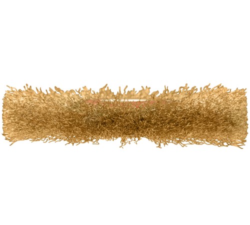 Корщетка-колесо, стальная латунированная волнистая проволока 125 мм FIT IT