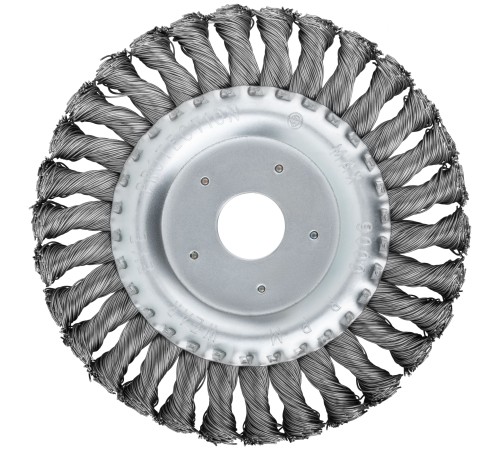 Корщетка-колесо, посадочный диаметр 22,2 мм, стальная витая проволока 150 мм FIT IT