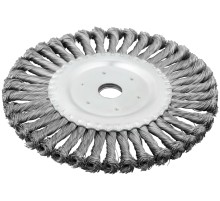 Корщетка-колесо, посадочный диаметр 22,2 мм, стальная витая проволока 200 мм FIT IT