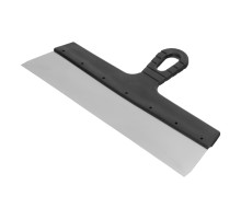 Шпатель фасадный из нержавеющей стали, 350 мм, пластмассовая ручка Сибртех