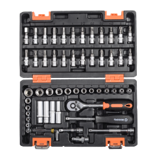 Набор инструментов, 1/4", CrV, пластиковый кейс 57 предметов Вихрь