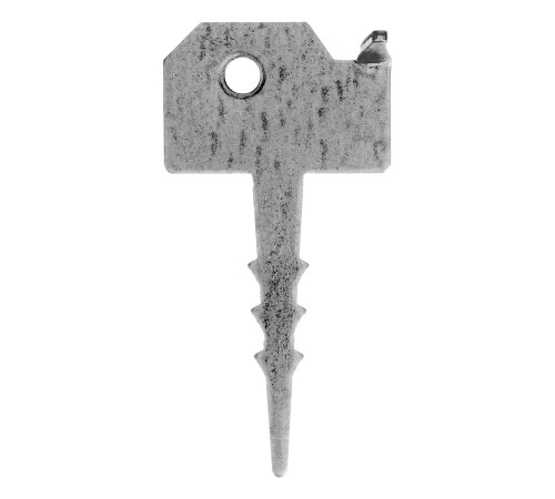 Крепление террасной доски Ключ (Кляммер), 2 мм, 60мм х 30 мм, цинк Сибртех