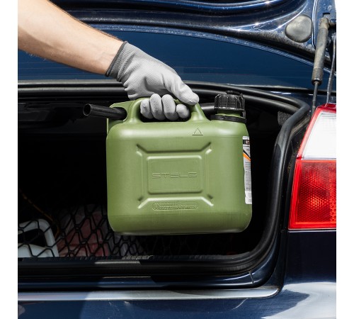 Канистра для ГСМ вертикальная 5 л, пластиковая, усиленная Stels