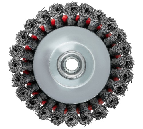 Корщетка-чашка, гайка М14, стальная витая проволока 125 мм FIT IT