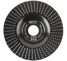 Диск обдирочный по дереву, плоский, посадочный диаметр 22,2 мм, 125 мм, средняя насечка FIT IT