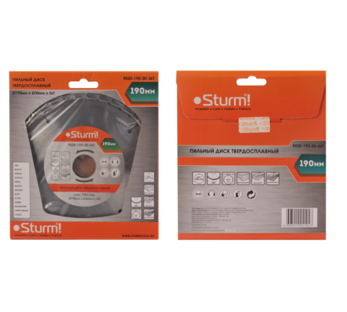 Диск пильный Sturm! 9020-190-30-36T