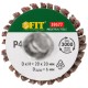 Диск лепестковый для дрели радиальный  20х20х6 мм   Р 40 FIT IT