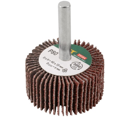 Диск лепестковый для дрели радиальный  40х20х6 мм   Р 80 FIT IT Диск лепестковый для дрели радиальный  40х20х6 мм   Р 80 FIT IT