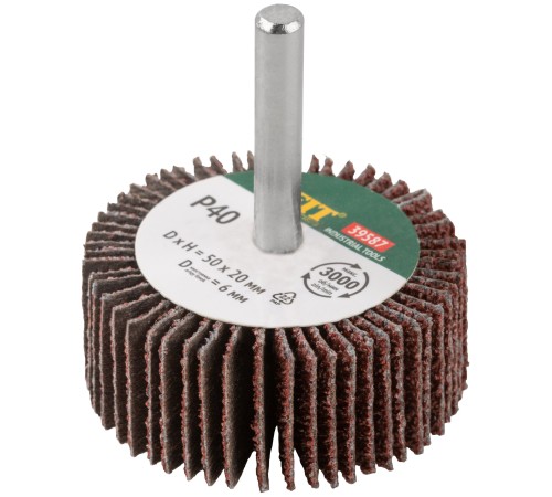 Диск лепестковый для дрели радиальный  50х20х6 мм   Р 40 FIT IT Диск лепестковый для дрели радиальный  50х20х6 мм   Р 40 FIT IT