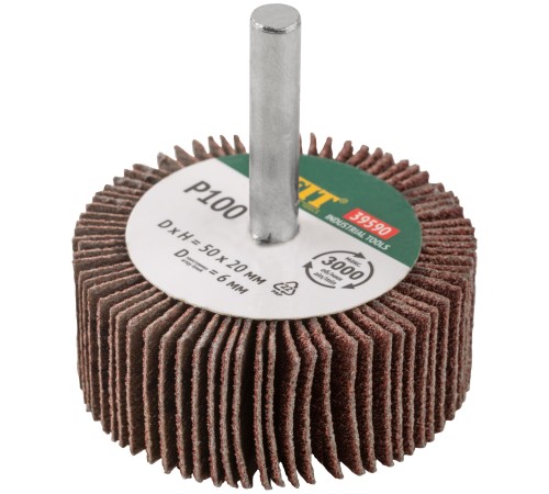 Диск лепестковый для дрели радиальный  50х20х6 мм  Р 100 FIT IT Диск лепестковый для дрели радиальный  50х20х6 мм  Р 100 FIT IT