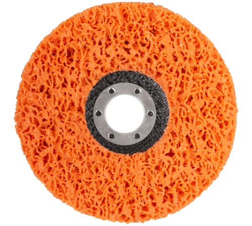 Диск зачистной полимерный 125 мм, оранжевый, очень жесткий MOS