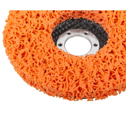 Диск зачистной полимерный 125 мм, оранжевый, очень жесткий MOS