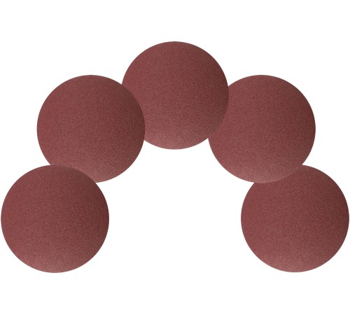 Круги шлифовальные сплошные (липучка), алюминий-оксидные, 125 мм, 5 шт.  Р 80 FIT IT