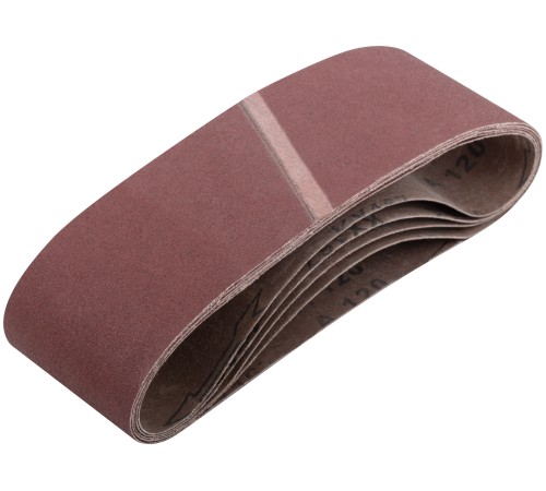 Ленты шлифовальные бесконечные, водостойкие, на тканевой основе, 5 шт., 75х533 мм Р 120 FIT IT