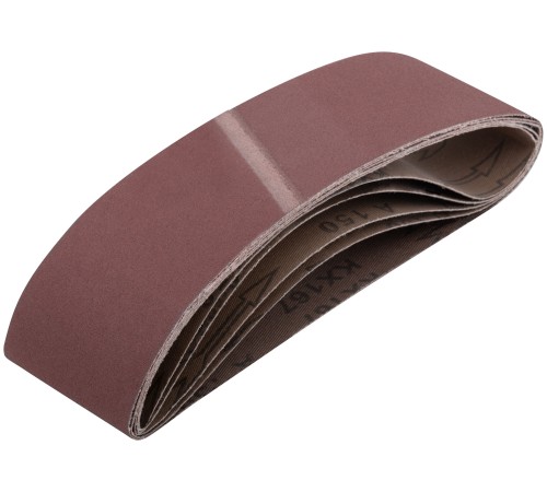 Ленты шлифовальные бесконечные, водостойкие, на тканевой основе, 5 шт., 75х533 мм Р 150 FIT IT