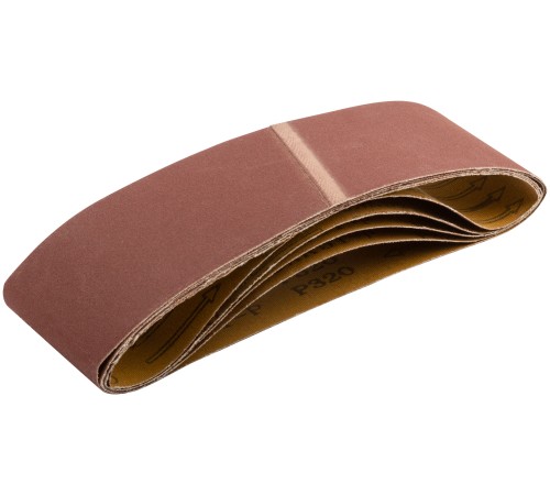 Ленты шлифовальные бесконечные, водостойкие, на тканевой основе, 5 шт., 75х533 мм Р 320 FIT IT