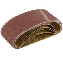 Ленты шлифовальные бесконечные, водостойкие, на тканевой основе, 5 шт., 75х457 мм   Р 40 КУРС