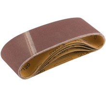 Ленты шлифовальные бесконечные, водостойкие, на тканевой основе, 5 шт., 75х533 мм  Р 120 КУРС