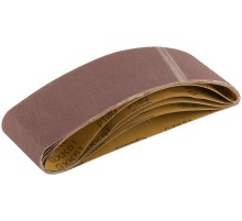 Ленты шлифовальные бесконечные, водостойкие, на тканевой основе, 5 шт., 75х533 мм  Р 180 КУРС