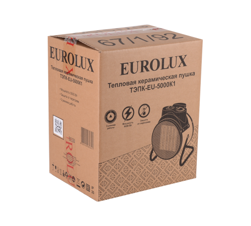Тепловая электрическая пушка ТЭПК-EU-5000K1 Eurolux
