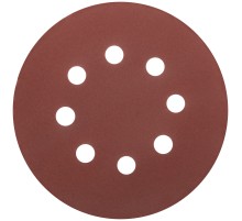 Круги шлифовальные с отверстиями (липучка), алюминий-оксидные, 125 мм, 5 шт. Р 240 MOS