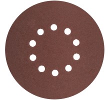 Круги шлифовальные с отверстиями (липучка), алюминий-оксидные, 225 мм, 5 шт.  Р 60 FIT IT