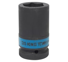 Головка торцевая ударная глубокая шестигранная 1", 35 мм KING TONY 843535M