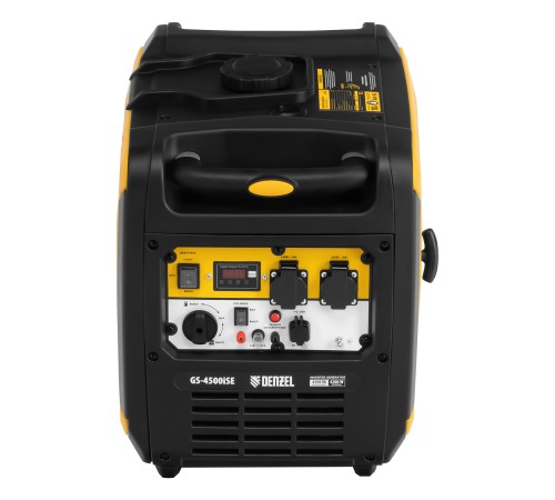 Генератор инверторный GS-4500iSE, 4,5 кВт, 230 В, закрытый корпус, электростартер DENZEL