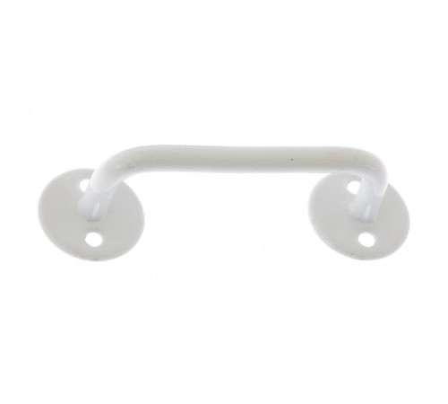 Ручка-скоба РС-80-3, белая, 5 шт, (Металлист)