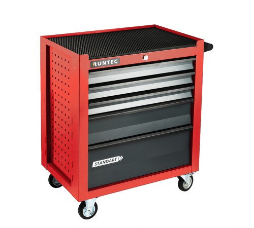 RUNTEC RTSTD-5R Тележка инструментальная 5 полочная Standart красная RUNTEC RTSTD-5R Тележка инструментальная 5 полочная Standart красная
