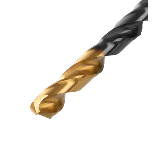 Сверло по металлу, 6,5 мм, HSS-Tin, Golden Tip, 10 шт. Denzel Сверло по металлу, 6,5 мм, HSS-Tin, Golden Tip, 10 шт. Denzel