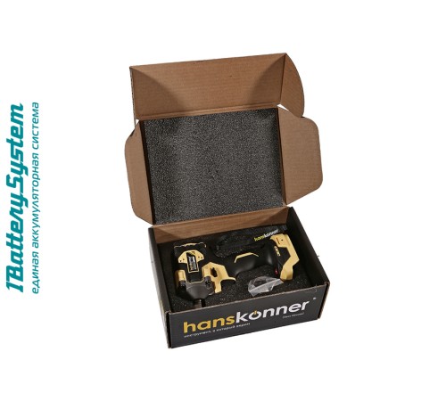 Аккумуляторный ударный гайковерт Hanskonner HCD20420BL 1BatterySystem