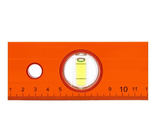 Уровень алюминиевый, 1200 мм, 3 глазка, желтый, линейка Sparta