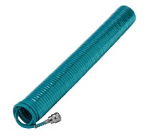Полиуретановый спиральный шланг профессиональный BASF, 15 м, с быстросъемными соединением Stels