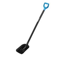 Лопата совковая, 235х285х1310 мм, ребра жесткости, деревянный черенок, с рукояткой, LUXE Palisad