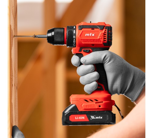Дрель-шуруповерт аккумуляторная бесщет. CDS-BL-20, Li-Ion, 20 В// MTX