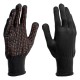 Перчатки трикотажные, синтетическая нить, ПВХ-гель точка, цвет: черный, L, 13 класс Сибртех