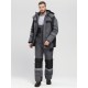 Костюм зимний Фаворит-Мега (тк.Таслан) п/к, т.серый/черный