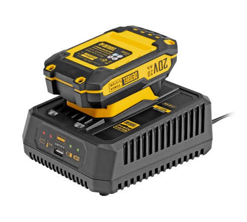 Устройство зарядное для аккумуляторов BCH-20-4.5, Li-Ion, 20 В, 4,5 А// Denzel