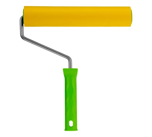 Валик прижимной резиновый с ручкой, 240 мм, D ручки 8 мм Сибртех