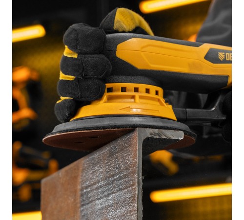 Машина шлифовальная орбитальная бесщет OS-150-BL, 350 Вт, 4000-10000 об/мин Denzel