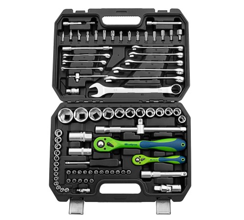 Набор инструментов 82 предмета, CrV, 1/2