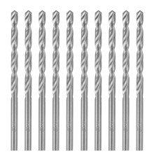 Сверло по металлу, 3.8 мм, полированное, HSS, 10 шт, цилиндрический хвостовик Matrix